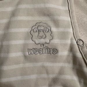 Woolino Kids Pajamas Sleep Sack - Cream Stripes